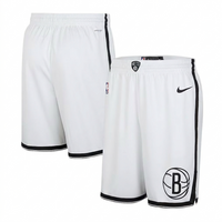 Men's Brooklyn Nets Nike Black 2019/20 Icon Edition Swingman Shorts