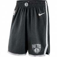 Men's Brooklyn Nets Nike Black 2019/20 Icon Edition Swingman Shorts