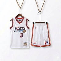Allen Iverson Philadelphia 76ers Hardwood Classics Full Set (Jersey & Shorts)