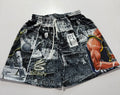 Curry Mode Anime Graphic Mesh Shorts