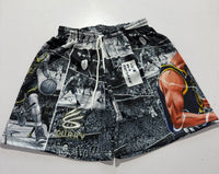 Curry Mode Anime Graphic Mesh Shorts