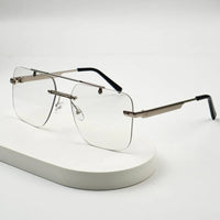 Transition Black – Rimless Sunglasses – S-1138
