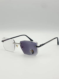 Transition Grey – Rimless Sunglasses