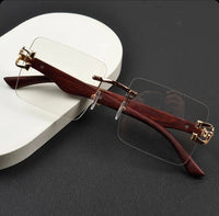 Transition Brown – Rimless Sunglasses – S-1140