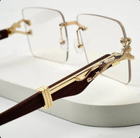 Transition Brown – Rimless Sunglasses – S-1140