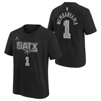 Victor Wembanyama San Antonio Spurs Nike Icon Edition Interlock Name & Number T-Shirt