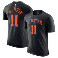 Jalen Brunson New York Knicks Jordan Brand Interlock Name & Number T-Shirt