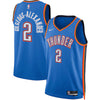 Oklahoma City Thunder Shai Gilgeous-Alexander Blue Swingman Jersey – Icon Edition